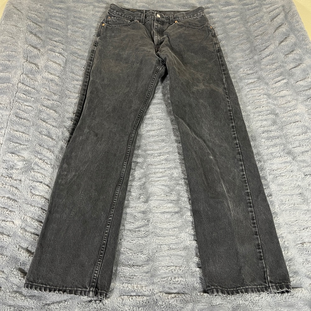 Levi's Men's Straight Jeans in Washed Black